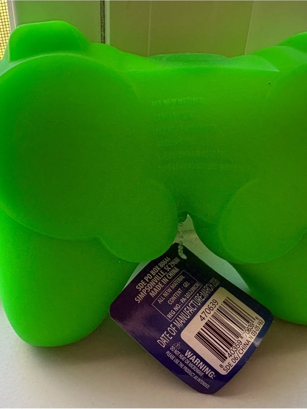 Squishy Game Controller Stress Toy - Bright Green